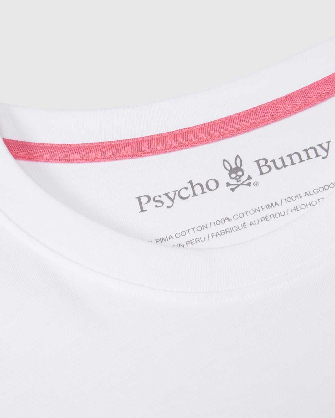 T Shirt Graphique Psycho Bunny Mentz Graphic Tee Blanche Enfant | KCK-76230518